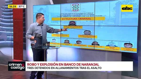 Asalto en Naranjal: tres detenidos, nuevas evidencias y una ambulancia incautada - Crimen y castigo - ABC Color