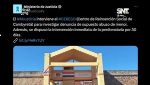 Intervención del Ministerio de Justicia en el CERESO de Cambyretá - SNT