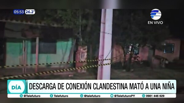 ¡Terrible! Descarga de conexión clandestina mató a una niña