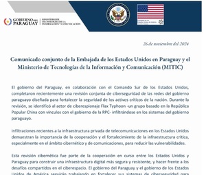Ciberseguridad: Cooperación internacional permitió abordar infiltraciones en sistemas gubernamentales • PARAGUAY TV
