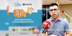 DESCUENTO DEL 25% PARA NUEVOS ALUMNOS DE LA UCI QUE RESIDAN EN CAMBYRETÁ - Itapúa Noticias