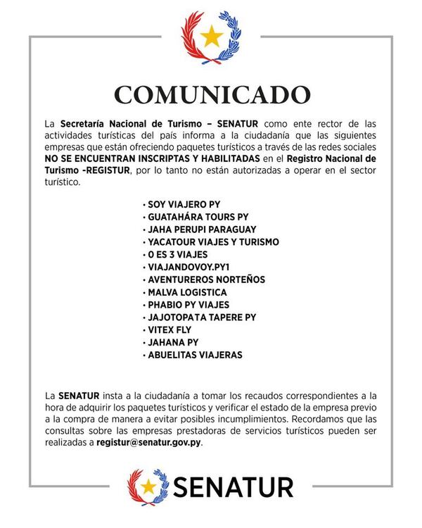 AUDIO: Vacaciones de verano: Senatur advierte del riesgo de contratar agencias de viajes no habilitadas - A La Gran 7-30 - ABC Color