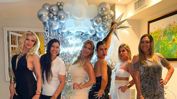 Male Caballero tuvo su farra como soltera por su cumpleaños
