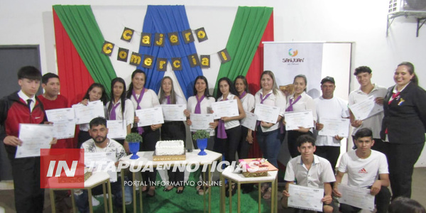 19 EGRESADOS DEL CURSO DE CAJERO COMERCIAL EN SAN JUAN DEL PNÁ. - Itapúa Noticias