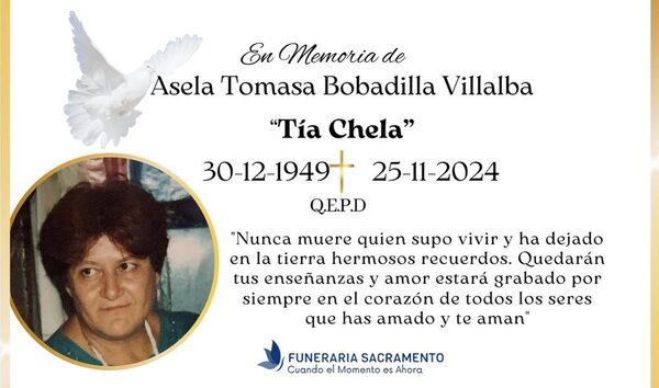Falleció creadora del “puretón” del mercadito: La “Tía Chela”