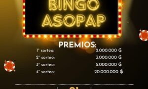 A.S.O.P.A.P organiza gran bingo solidario