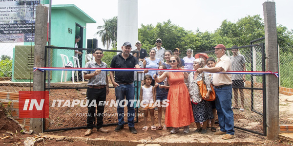MUNICIPALIDAD DE GRAL ARTIGAS INAUGURÓ POZO ARTESIANO CON TANQUE ELEVADO EN POTRERITO AVIACIÓN - Itapúa Noticias