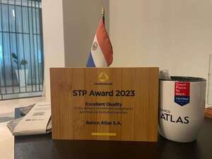 Banco Atlas recibe “STP Award 2023″ por la excelencia en el procesamiento de pagos internacionales - Empresariales - ABC Color