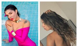 Natty Balbuena se destapó y encendió al rollo en medio del calor