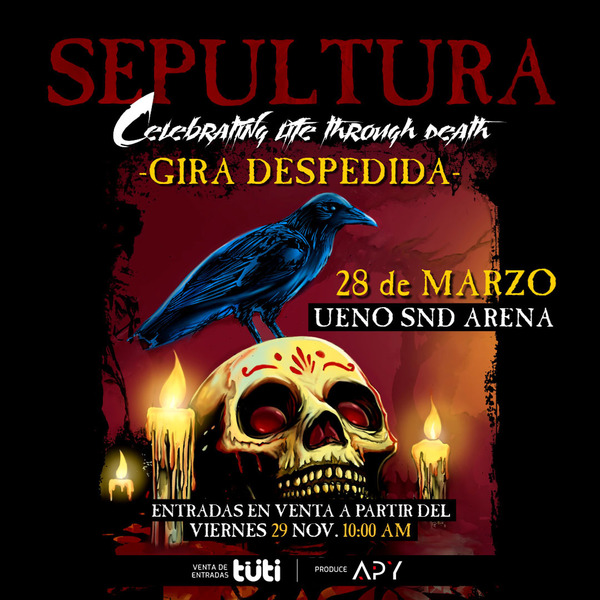 Como parte de su gira de despedida, Sepultura anunció show en Paraguay - trece