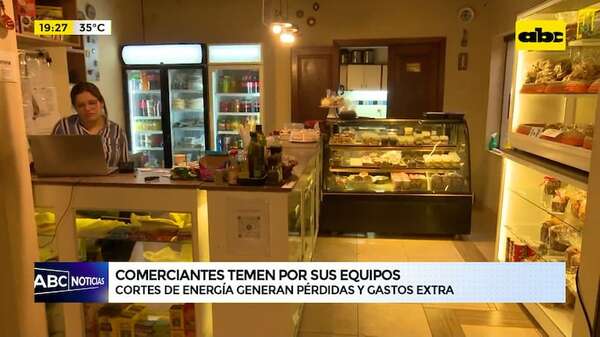 Comerciantes preocupados por los constantes cortes de energía: generan pérdidas y gastos extra - ABC Noticias - ABC Color