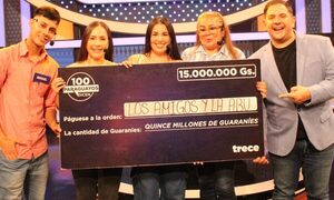 ¡Qué purete! Otro equipo de amigos se ganó un dineral en “100 Paraguayos Dicen”