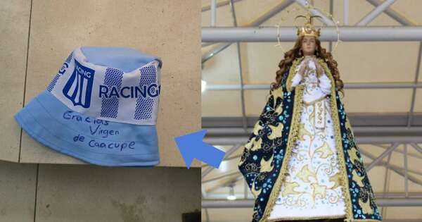 La Nación / “Gracias Virgen de Caacupé”: Hincha de Racing pagó promesa