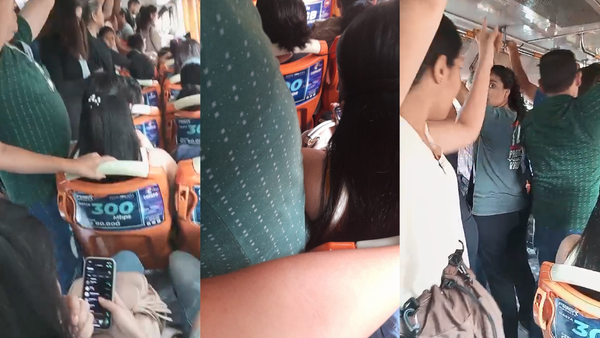 Video: Pasajero es escrachado por acoso a una joven en el colectivo