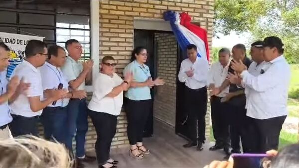 Inauguran aula en escuela de Potrero Tacuara