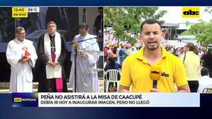 Intendente de Caacupé lamenta descoordinación de instituciones: Peña se ausentó de actividad oficial - ABC Noticias - ABC Color