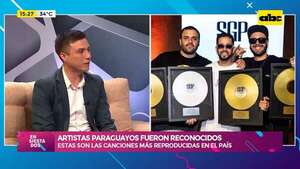 Artistas nacionales fueron reconocidos: estas son las canciones más reproducidas en Paraguay - Ensiestados - ABC Color