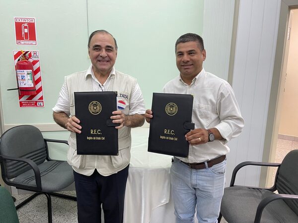 Municipalidad de Boquerón firmó acuerdo de cooperación con la Dirección General del Registro del Estado Civil