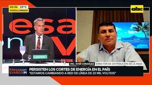 Constantes cortes de energía en el país: esto dice el director de Distribución de la ANDE - Mesa de Periodistas - ABC Color