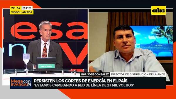 Constantes cortes de energía en el país: esto dice el director de Distribución de la ANDE - Mesa de Periodistas - ABC Color