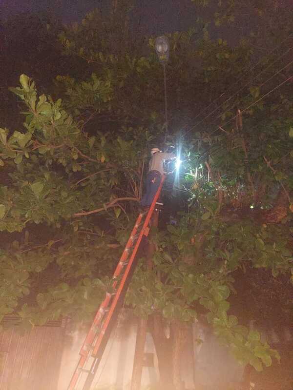 ANDE sigue trabajando en reclamos puntuales tras tormenta - 1000 Noticias