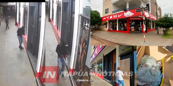 INTENTO DE HURTO EN LOCAL DE CÉNTRICO DE ENCARNACIÓN - Itapúa Noticias