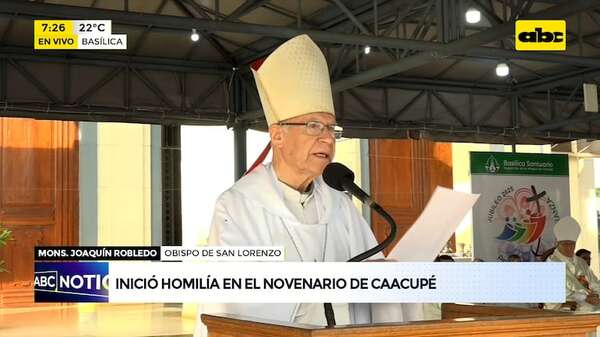“Sin justicia no hay paz”: segundo día en el novenario de Caacupé - ABC Noticias - ABC Color