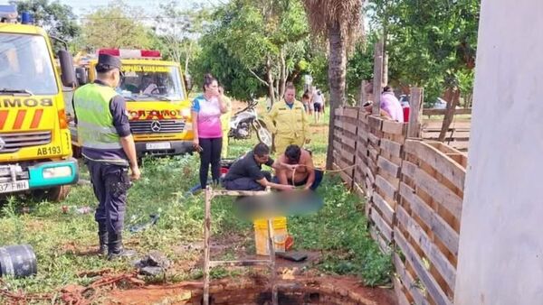 Madre e hijos caen a un pozo ciego y uno de los niños fallece en Capiatá