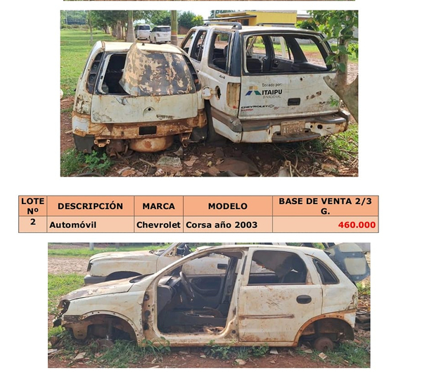 Municipalidad de Tavapy pone en subasta chatarra - La Clave