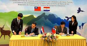 Diario HOY | Paraguay y Taiwán firman acuerdo de supresión de visas