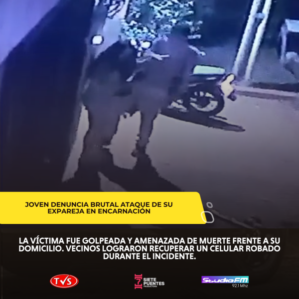 Violencia Familiar en Encarnación: Mujer Denuncia Ataque de su Expareja - TVS