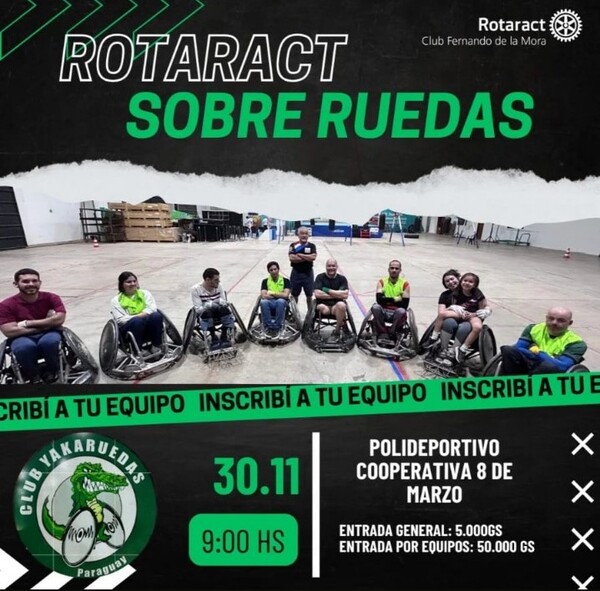 Con la mira en los parapanamericanos juveniles llega "Rotaract sobre ruedas"