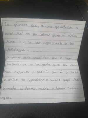 Pacientes de Nefrología Infantil dan a conocer los pedidos por Navidad - trece