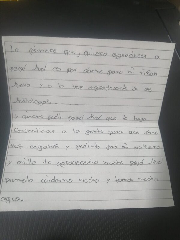 Pacientes de Nefrología Infantil dan a conocer los pedidos por Navidad - trece