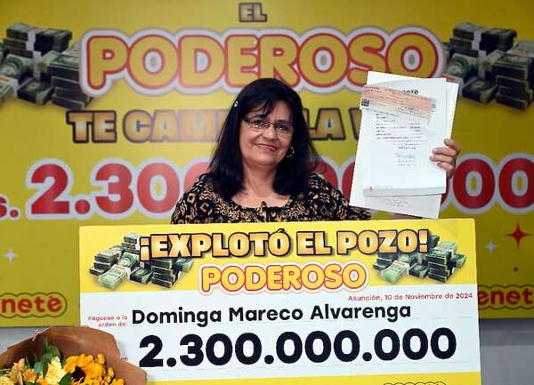 Seneté entregó G. 2.300 millones a nueva ganadora - Empresariales - ABC Color