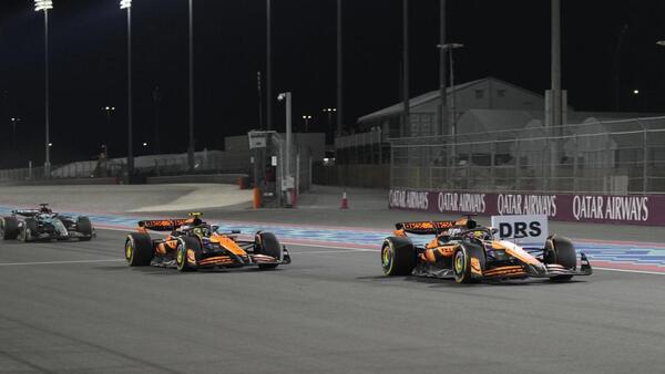 Norris le cede el triunfo a Piastri en el sprint de Qatar