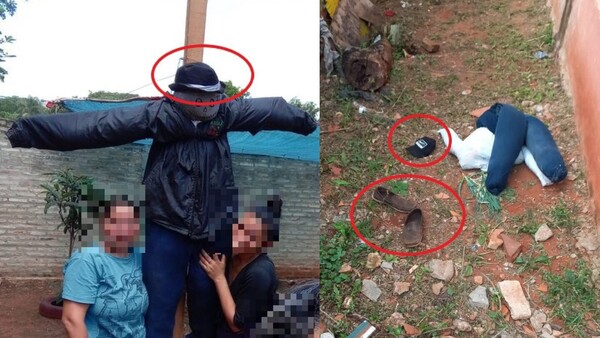 ¡El colmo! roban hasta a un espantapájaros