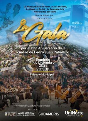 La Gala: Celebración del 125 Aniversario de Pedro Juan Caballero