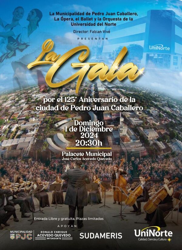 La Gala: Celebración del 125 Aniversario de Pedro Juan Caballero