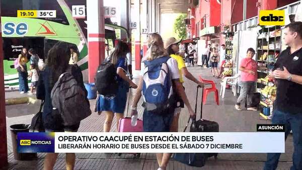 Operativo Caacupé: liberarán horario de buses desde el 7 de diciembre - ABC Noticias - ABC Color