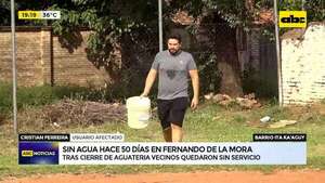 Fernando de la Mora: vecinos sufren la falta de agua potable hace casi dos meses - ABC Noticias - ABC Color