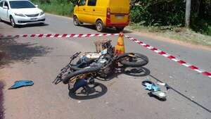 Trágico accidente en Itá: motociclista fallece tras choque con camión - Policiales - ABC Color
