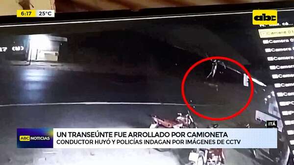 Itá: un hombre murió arrollado por una camioneta cuyo conductor dio a la fuga - ABC Noticias - ABC Color