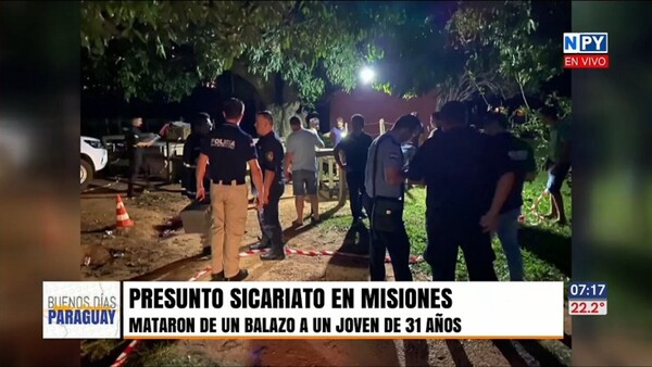 Investigan presunto sicariato en Misiones