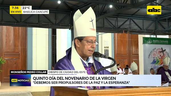 “Por la familia y la esperanza”: quinto día del novenario a la Virgen de Caacupé - ABC Noticias - ABC Color