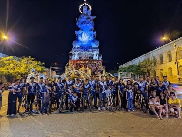 Concepción: ciclistas peregrinos parten a Caacupé - Nacionales - ABC Color