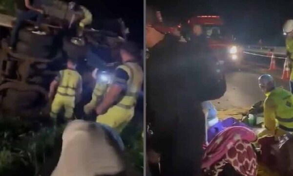 Bus con estudiantes paraguayos volcó en Brasil – Prensa 5