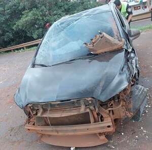 Conductor de Bolt sufre grave accidente rutero en Ciudad del Este - ABC en el Este - ABC Color