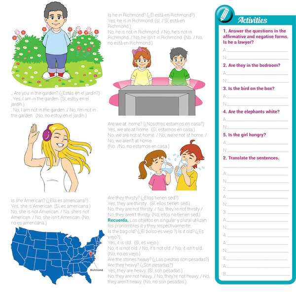 Verb to be – Long answers - Aprender Inglés con el Escolar de ABC - ABC Color