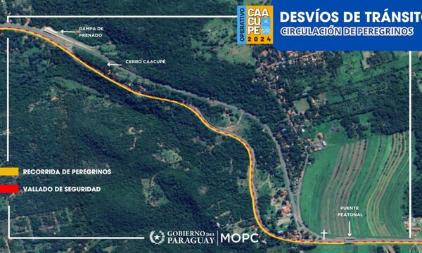 Operativo Caacupé: peregrinación será por el carril capital-interior desde Ypacaraí
